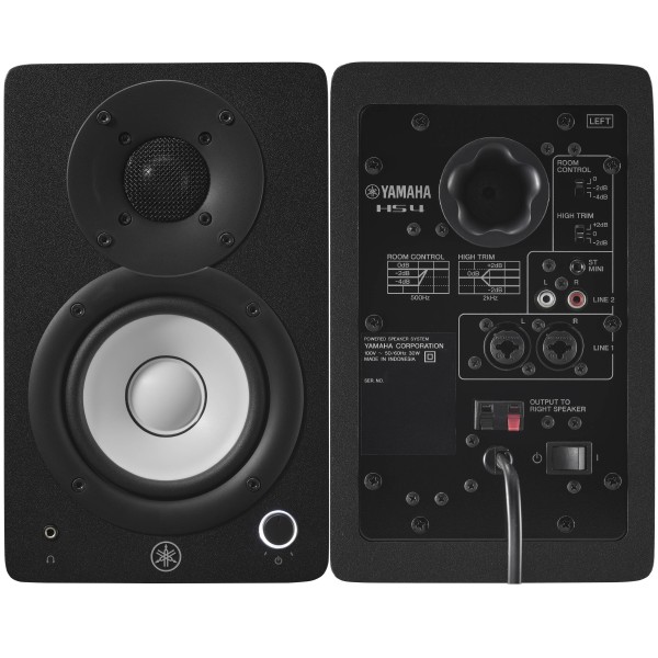 Encontraproduto.com.br - Monitor de Referência para Estúdio Yamaha HS4 Preto (PAR)