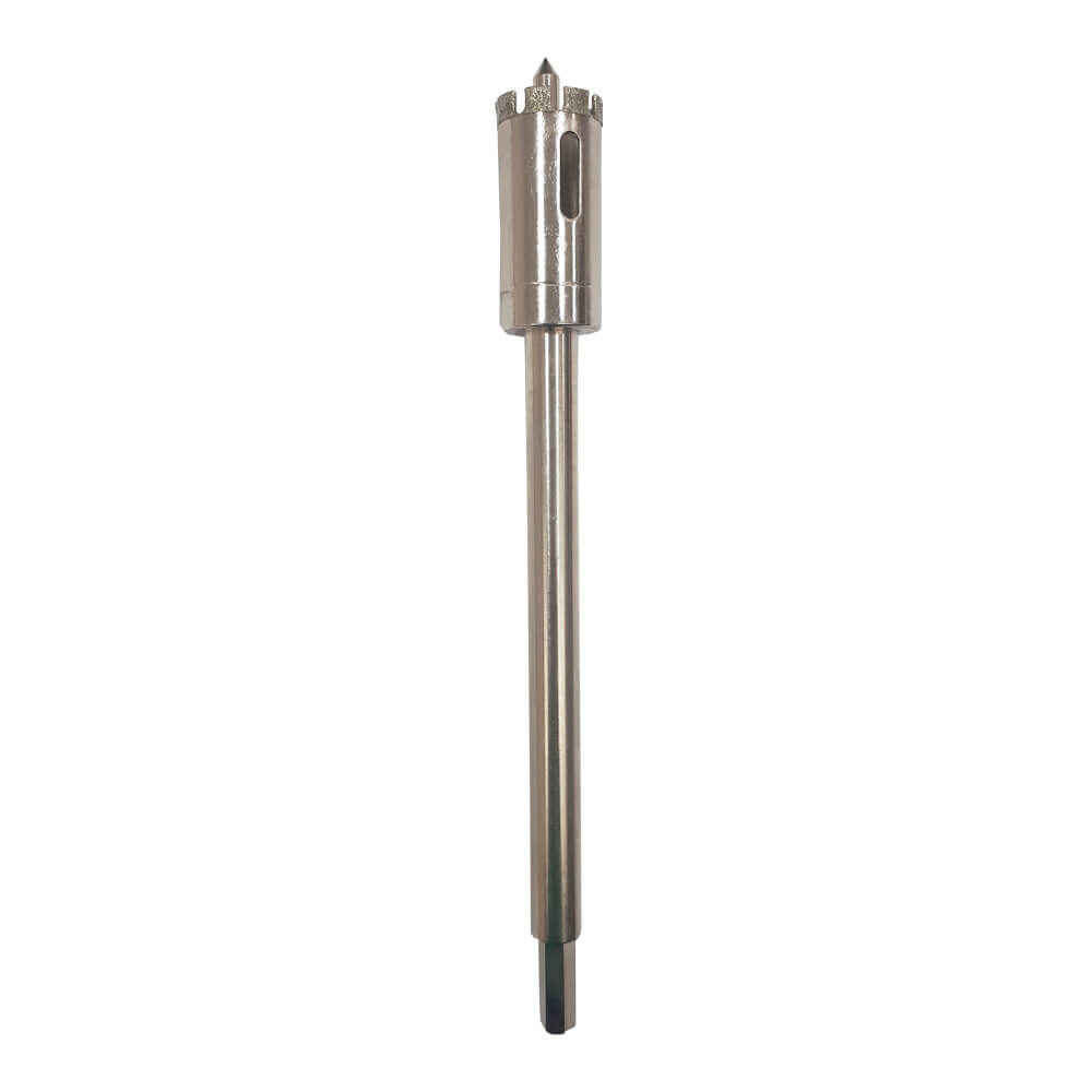 Serra Copo Diamantada Starrett Com Haste 25MM para Ceramica