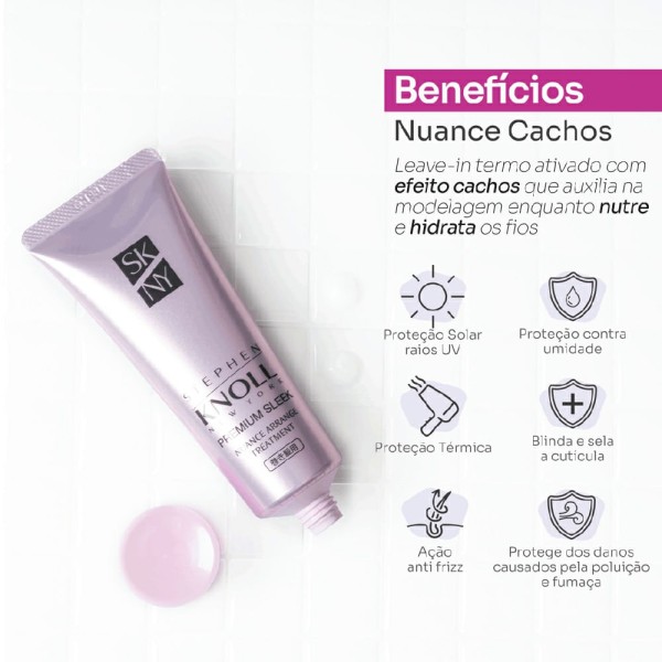 Encontraproduto.com.br - Creme de Tratamento Cachos Stephen Knoll Trat Premium Sleek Nuance Arrange 80g