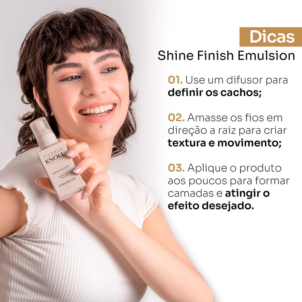 Encontraproduto.com.br - Emulsão Modeladora Stephen Knoll Shine Finish 102ml