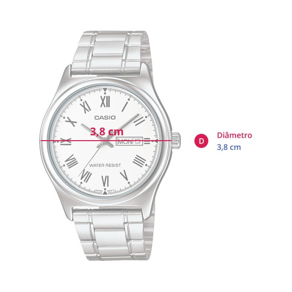 Encontraproduto.com.br - Relógio Masculino Casio Prata MTP-V006D-7BUDF