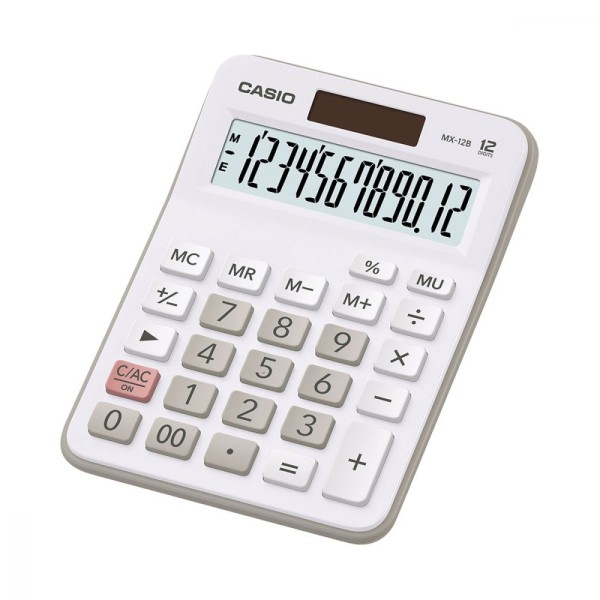 Encontraproduto.com.br - Calculadora de Mesa Dig MX-12B-WE Branca CASIO