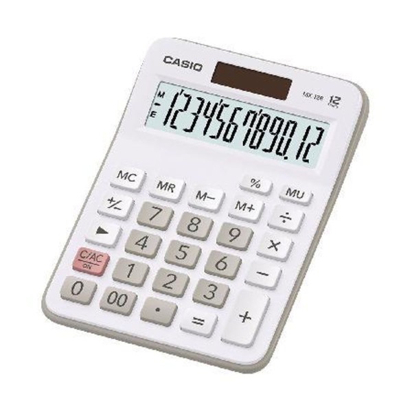 Encontraproduto.com.br - Calculadora de Mesa Dig MX-12B-WE Branca CASIO