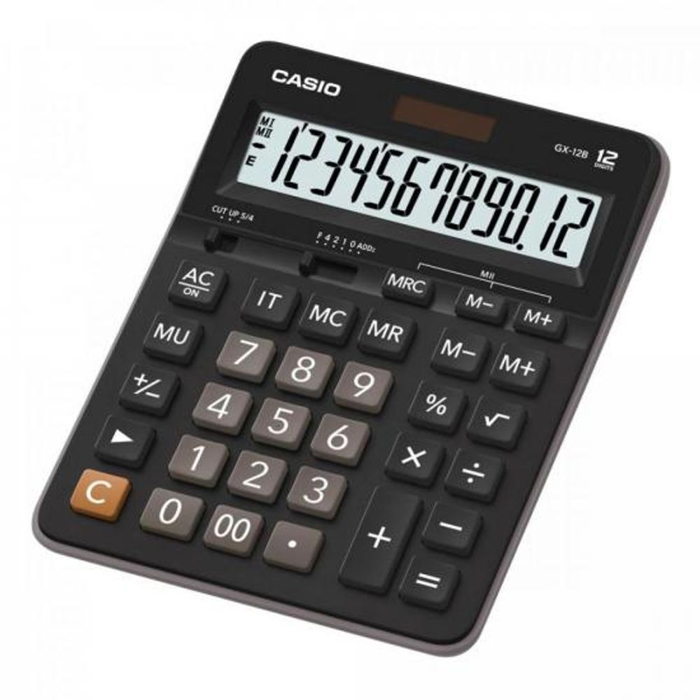 Encontraproduto.com.br - Calculadora De Mesa Casio Gx-12b 12 Dígitos Preta [f002]