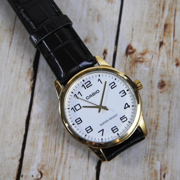 Encontraproduto.com.br - Relógio Casio Masculino Ref: Mtp-V001gl-7budf Clássico Dourado