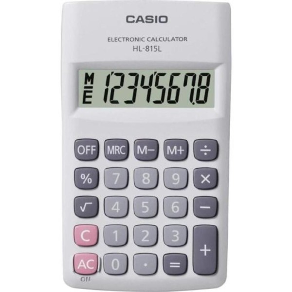 Encontraproduto.com.br - Calculadora De Bolso 8 Digito Branco Hl-815l-we