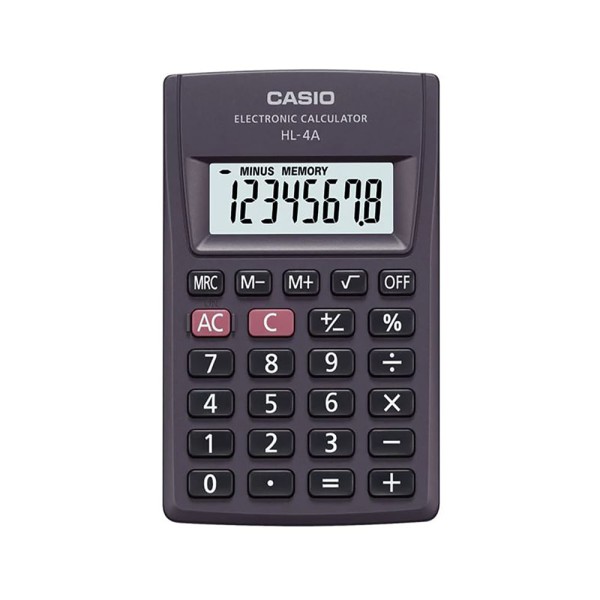 Calculadora de Bolso Dig Big HL-4A Preta CASIO