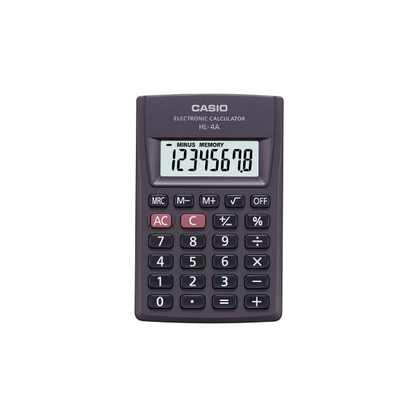 Encontraproduto.com.br - Calculadora de Bolso Dig Big HL-4A Preta CASIO