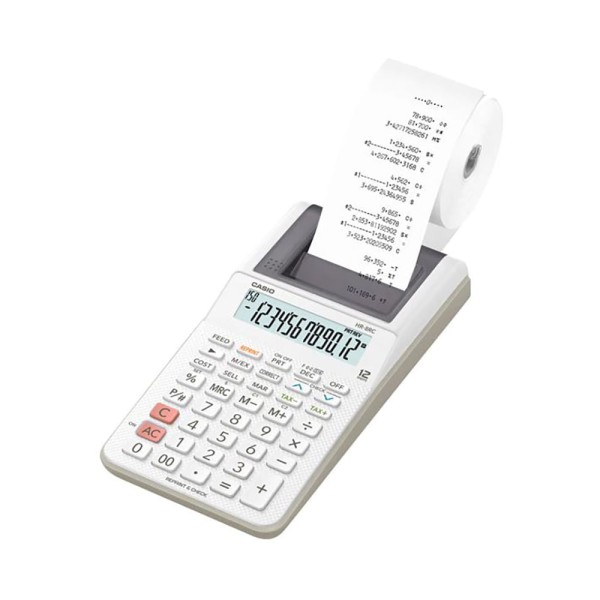 Calculadora de Mesa com Bobina Dig HR-8RC-WE Branca CASIO