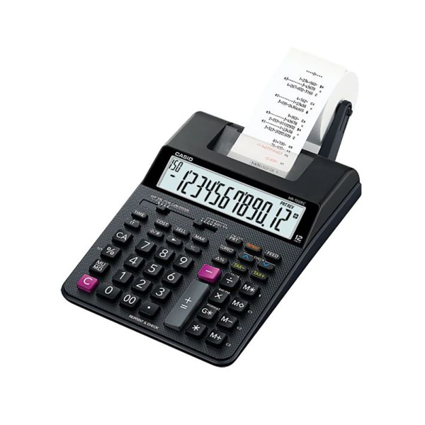 Calculadora de Mesa com Bobina Bivolt Preta HR-100RC CASIO
