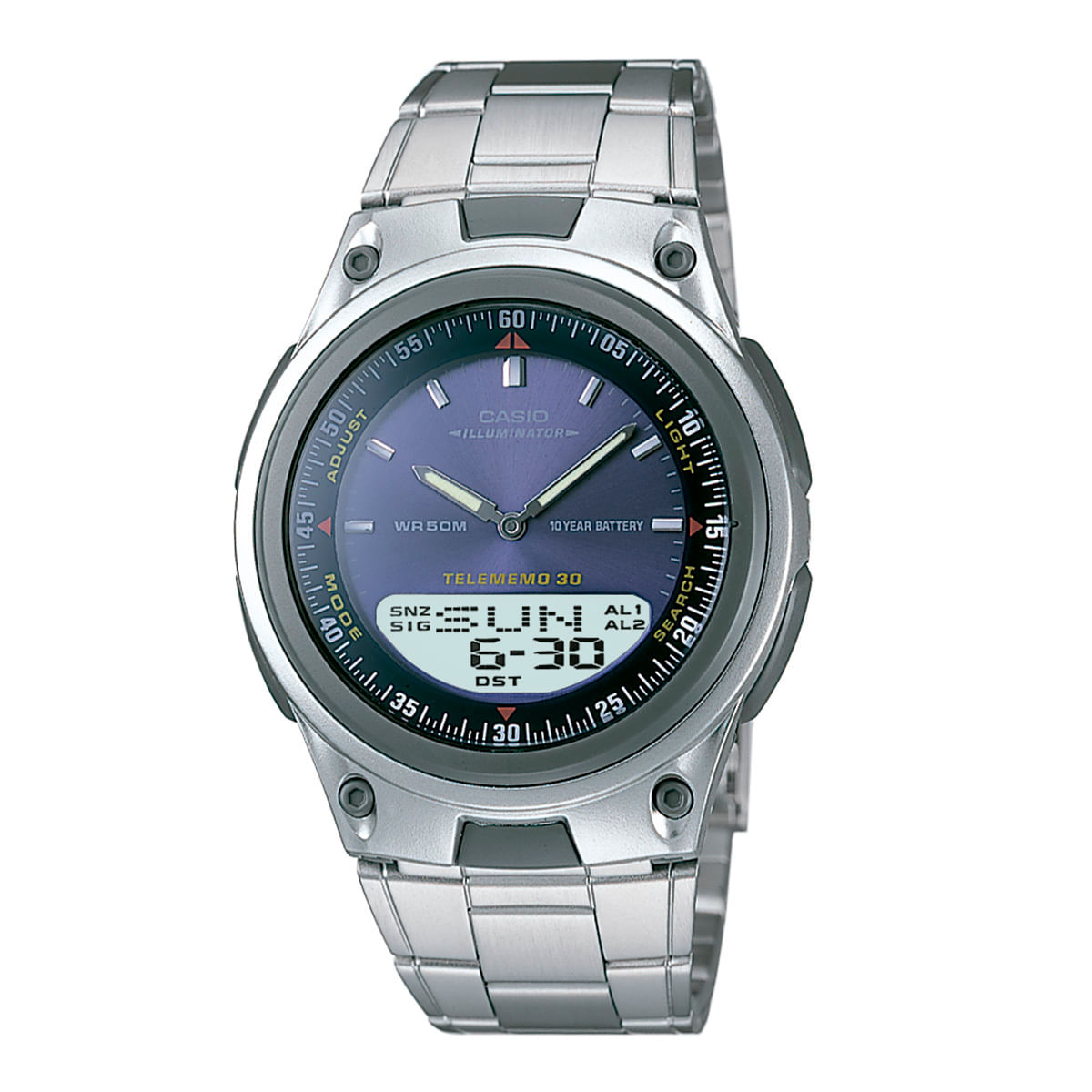 Encontraproduto.com.br - Pulseira Casio Aço Inox Aw-80d - 100% Original