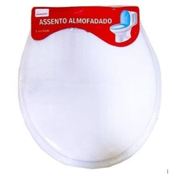 Encontraproduto.com.br - ASSENTO BRANCO TODOS OS MODELOS DE PRIVADA PARA VASO SANITARIO TAMPA ALMOFADADO UNIVERSAL