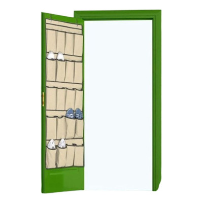 Encontraproduto.com.br - Sapateira De Porta E Parede 20 Sapatos Divisorias Organizador Vertical Com Capacidade Para 10 Pares