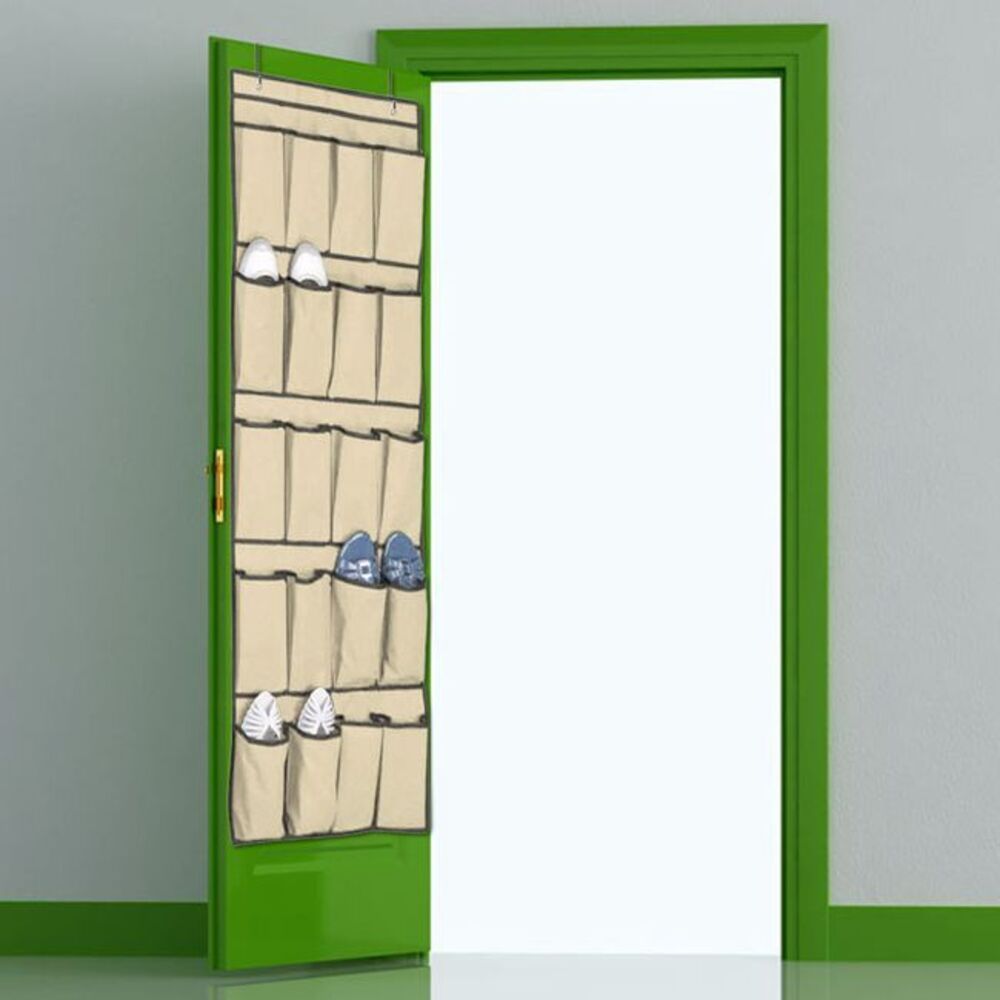 Encontraproduto.com.br - Sapateira De Porta E Parede 20 Sapatos Divisorias Organizador Vertical Com Capacidade Para 10 Pares