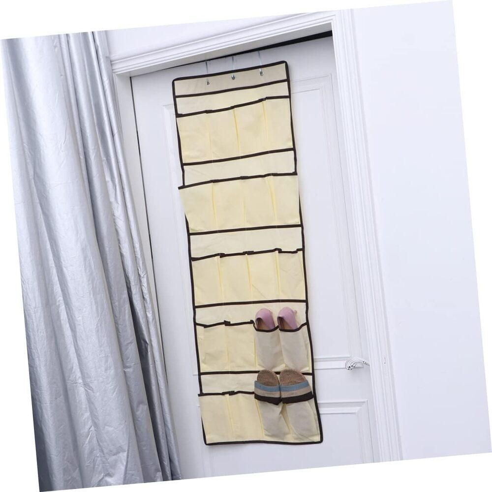 Encontraproduto.com.br - Sapateira De Porta E Parede 20 Sapatos Divisorias Organizador Vertical Com Capacidade Para 10 Pares