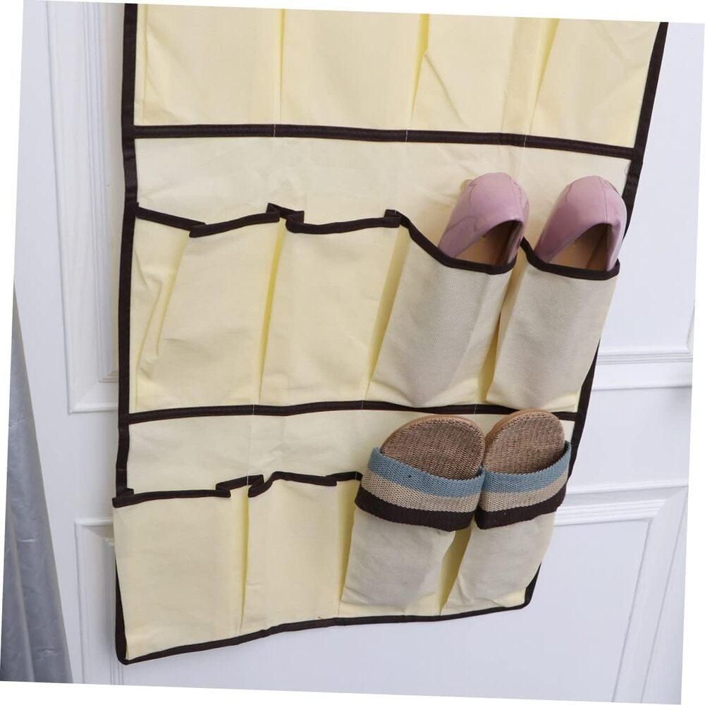 Encontraproduto.com.br - Sapateira De Porta E Parede 20 Sapatos Divisorias Organizador Vertical Com Capacidade Para 10 Pares
