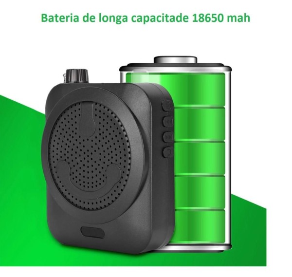 Encontraproduto.com.br - Amplificador de Voz Megafone com Microfone e Rádio Fm para Professores K150