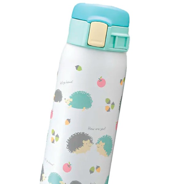 Encontraproduto.com.br - Garrafa Térmica Zojirushi Esportiva 480ml Hedgehog Mint SM-SG48GK (MP)