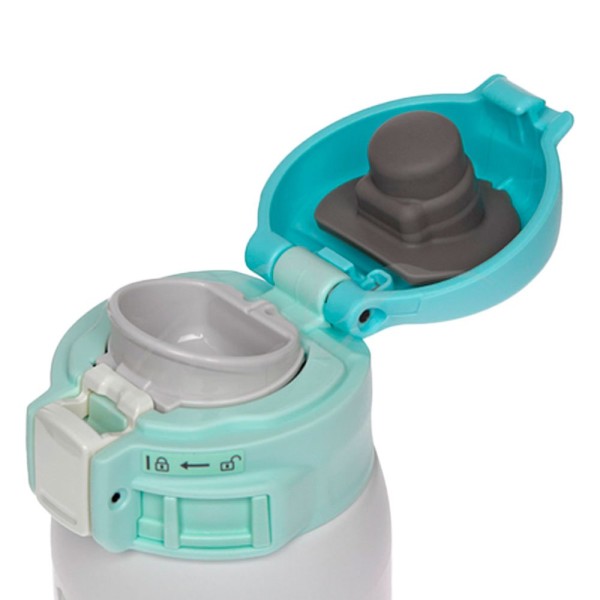 Encontraproduto.com.br - Garrafa Térmica Zojirushi Esportiva 480ml Hedgehog Mint SM-SG48GK (MP)