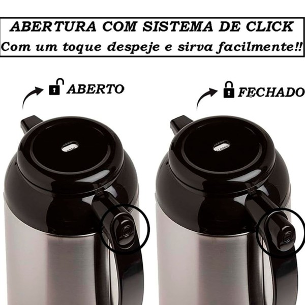 Encontraproduto.com.br - Garrafa Térmica Zojirushi De Mesa 1 Litro Mist Silver AFFB-10SF (MP)
