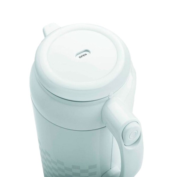 Encontraproduto.com.br - Garrafa Térmica Zojirushi De Mesa 1 Litro Ichimatsu White AFFB-10WZ (MP)