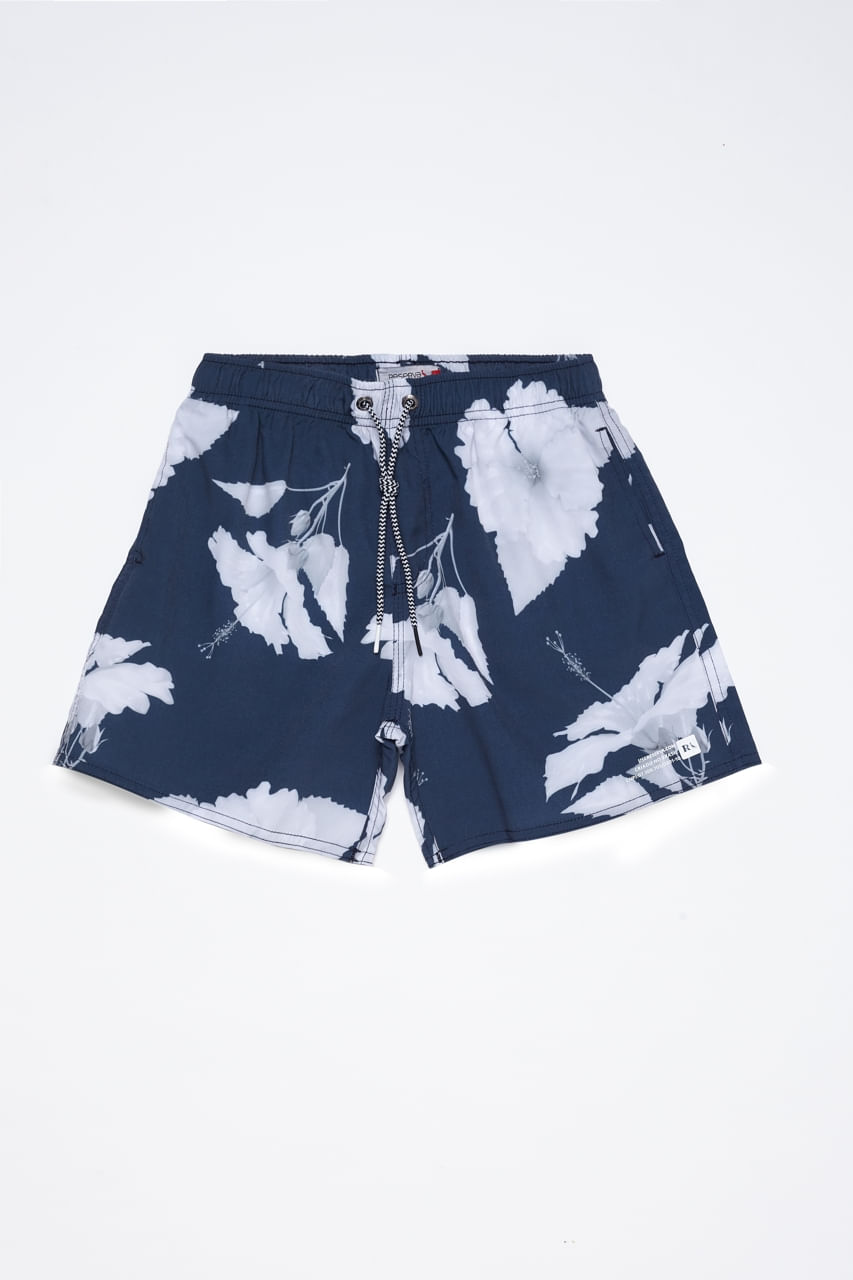 SHORT MINI PF ELASTICO PRAIA HIBISCO BRA