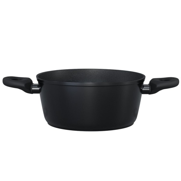 Encontraproduto.com.br - Caçarola Ouro Preto by Jomafe 24cm Alumínio 4 camadas, Revestimento Antiaderente Goldflon e Alças Soft Touch UpHome - UD281OUT [Reembalado]