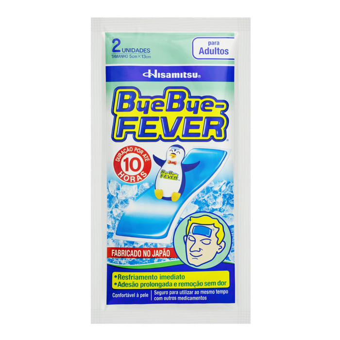 Encontraproduto.com.br - Adesivo Para Febre Bye Bye-Fever Hisamitsu 2 Unidades