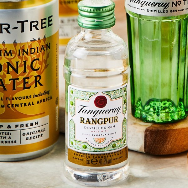 Encontraproduto.com.br - MINI GIN TANQUERAY RANGPUR LIME - 50ml