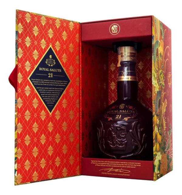 Whisky Royal Salute 21 Anos Edição Especial Ano Lunar Garrafa 700ml