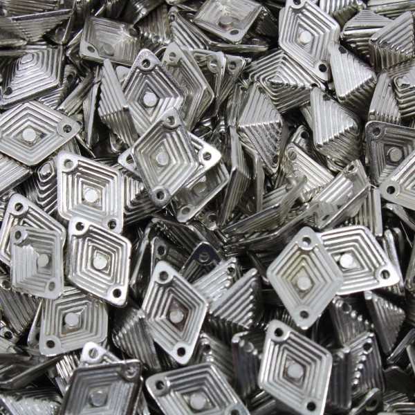 Encontraproduto.com.br - CHATON PARA COSTURA LOSANGO 10X14MM EM ABS COM 500GR
