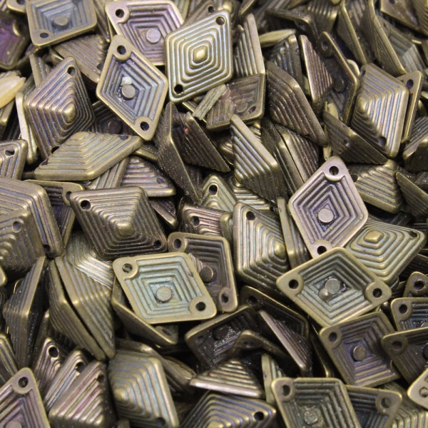 Encontraproduto.com.br - CHATON PARA COSTURA LOSANGO 10X14MM EM ABS COM 500GR