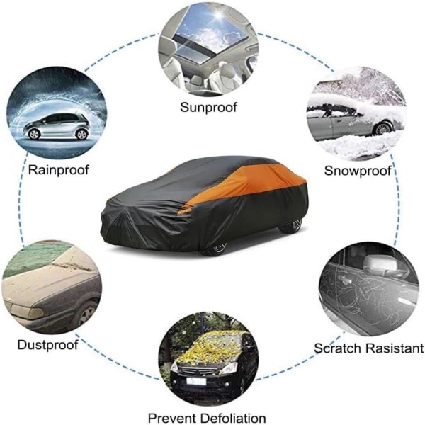 Encontraproduto.com.br - Capa Universal para Carro Gunhyi Preto (BI)