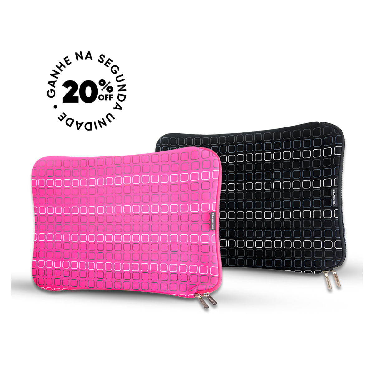 Encontraproduto.com.br - Kit com 2 Cases para Notebook 15
