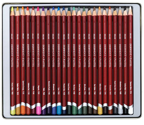 Lápis Pastel Estojo com 24 Cores Ref.32992 Derwent