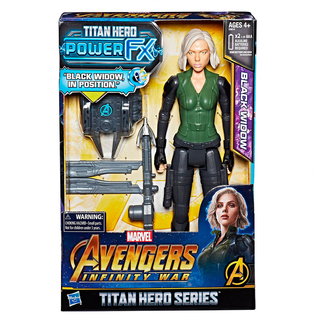 Encontraproduto.com.br - Figura de Ação - Disney - Marvel - Vingadores - Guerra Infinita - Titan Hero - Viúva Negra - Hasbro