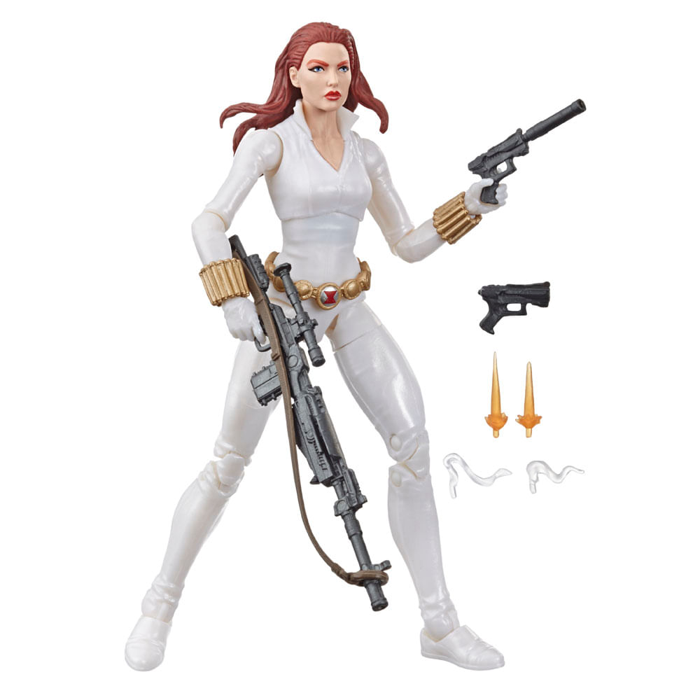 Boneco Articulado - Black Widow - Traje Branco - Viuva Negra - Legends Series - Marvel HASBRO
