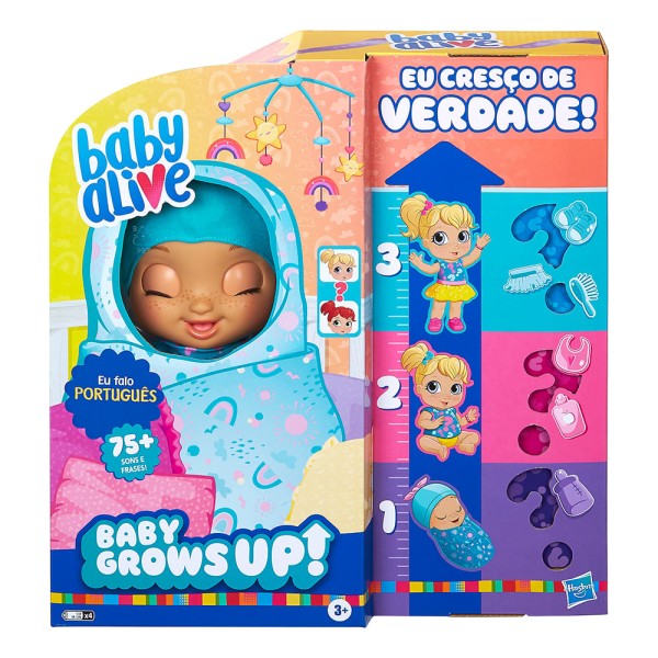 Encontraproduto.com.br - EXCLUSIVO - Boneca Baby Alive - Grows UP Feliz - Crescer - E8199 - Hasbro
