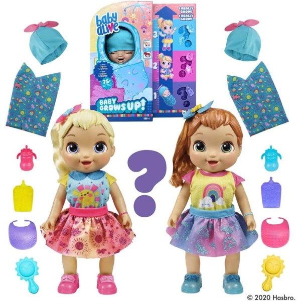 Encontraproduto.com.br - EXCLUSIVO - Boneca Baby Alive - Grows UP Feliz - Crescer - E8199 - Hasbro