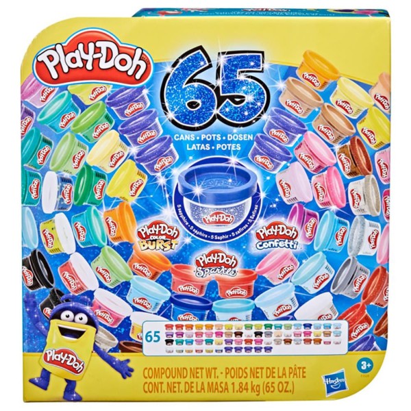 Encontraproduto.com.br - Play-Doh Super Colecão de Cores 65 Potes de Massinha F1528