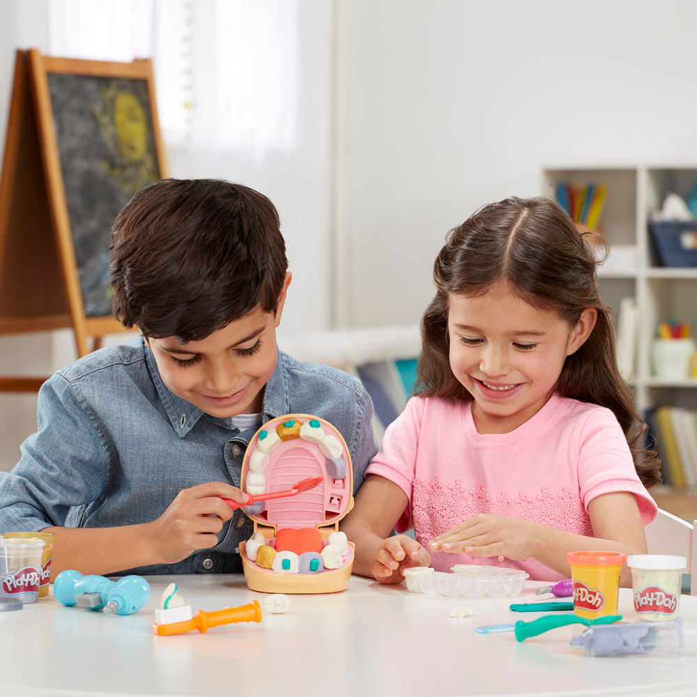 Encontraproduto.com.br - Play Doh Brincando de Dentista - F1259 - Hasbro