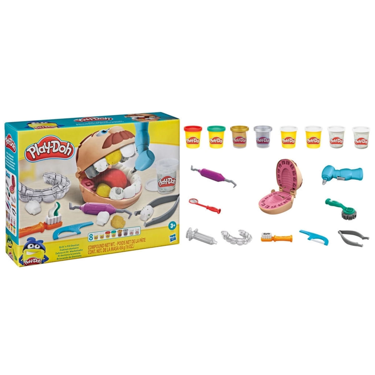 Encontraproduto.com.br - Play Doh Brincando de Dentista - F1259 - Hasbro