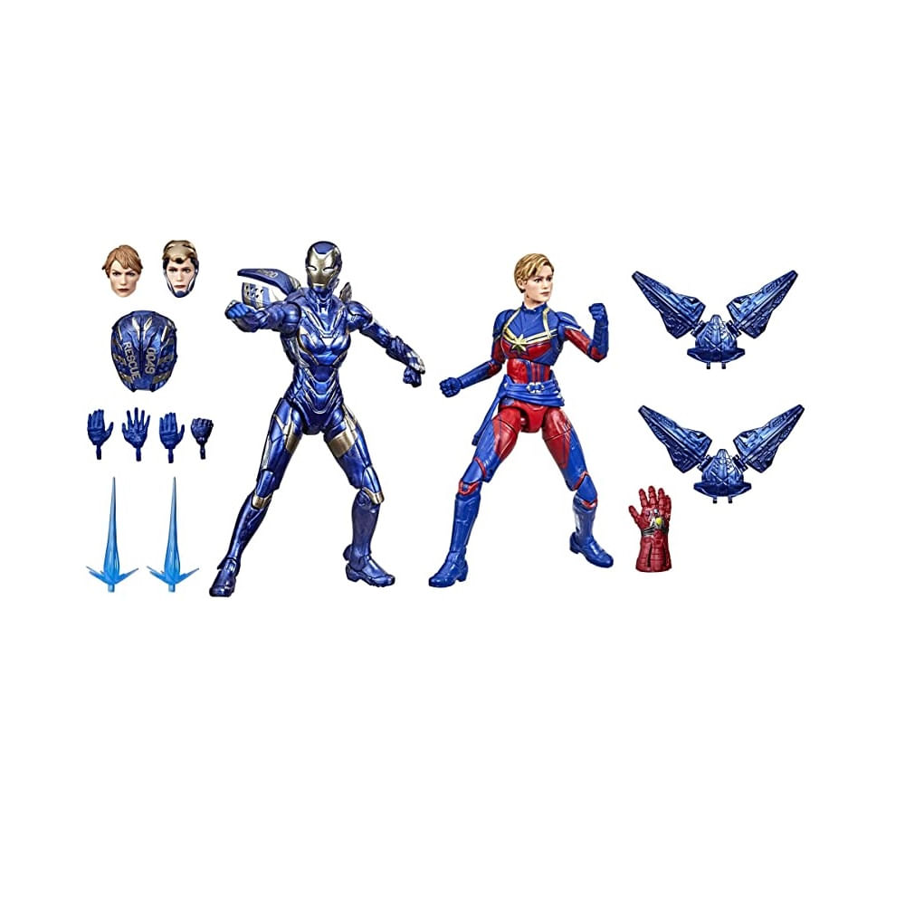 Marvel Legends Series Saga Infinito Capitã Marvel e Armadura de Resgate - Hasbro