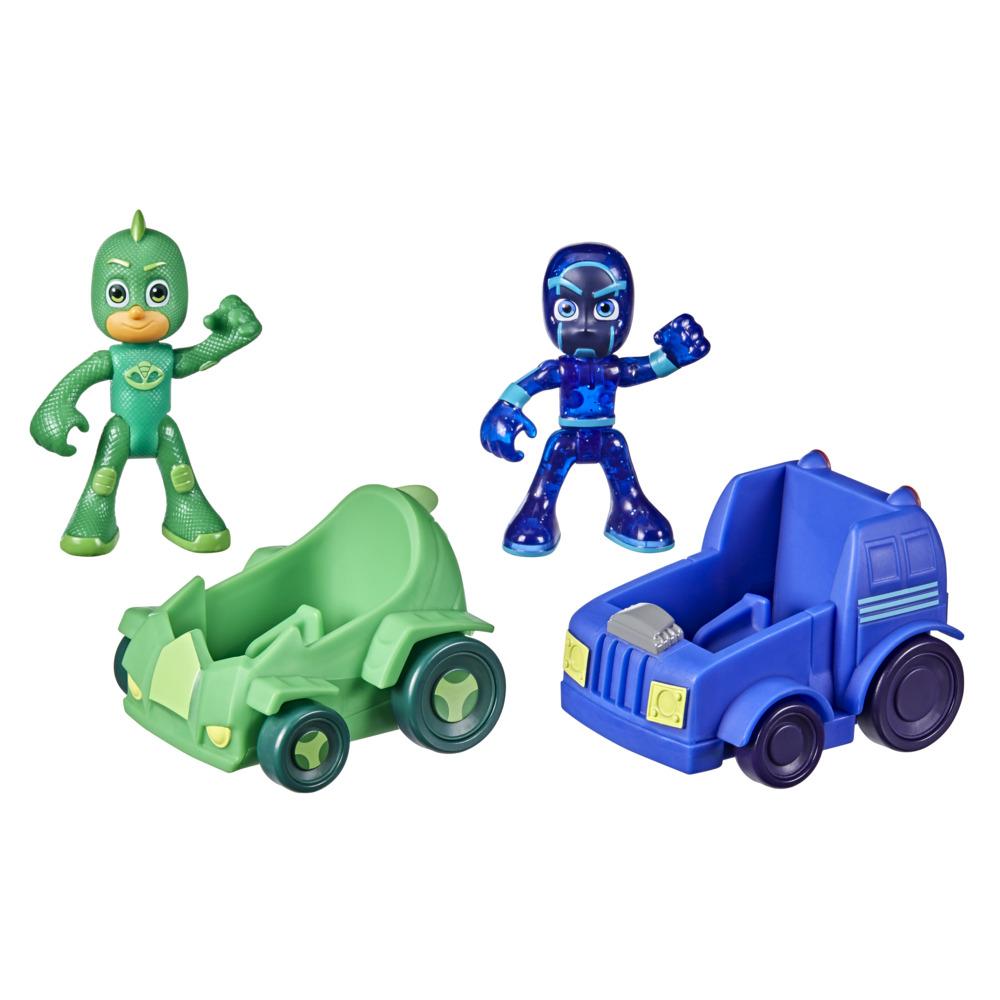 Encontraproduto.com.br - Conjunto de Mini Bonecos - PJ Masks - Gekko e Night Ninja - Hasbro