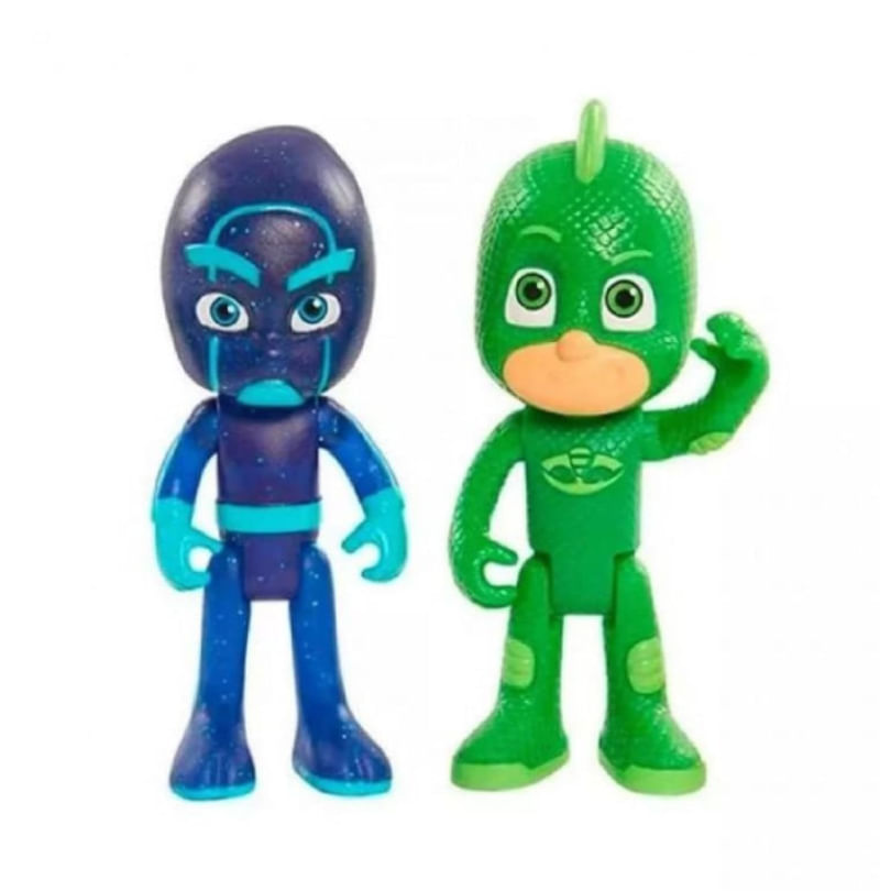 Encontraproduto.com.br - Conjunto de Mini Bonecos - PJ Masks - Gekko e Night Ninja - Hasbro