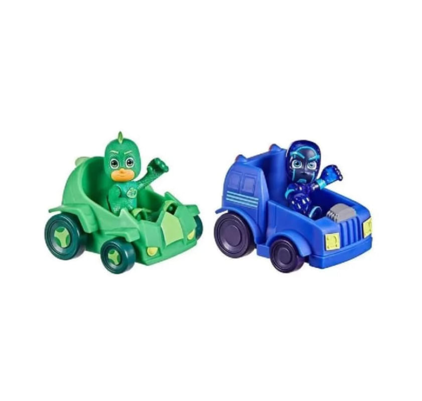 Encontraproduto.com.br - Conjunto de Mini Bonecos - PJ Masks - Gekko e Night Ninja - Hasbro