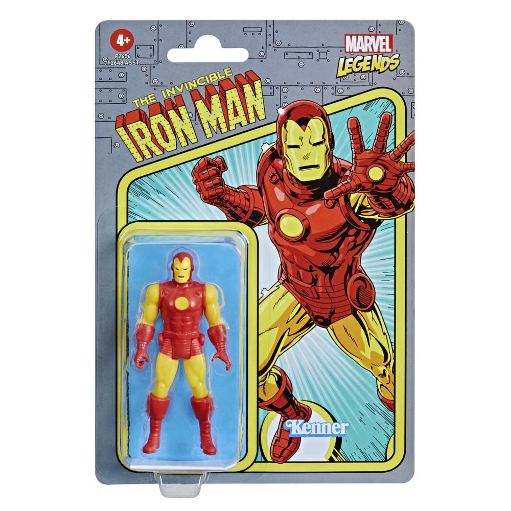 Boneco Articulado - Disney - Marvel Legends Retro - Homem de Ferro - 9,5 cm - Hasbro