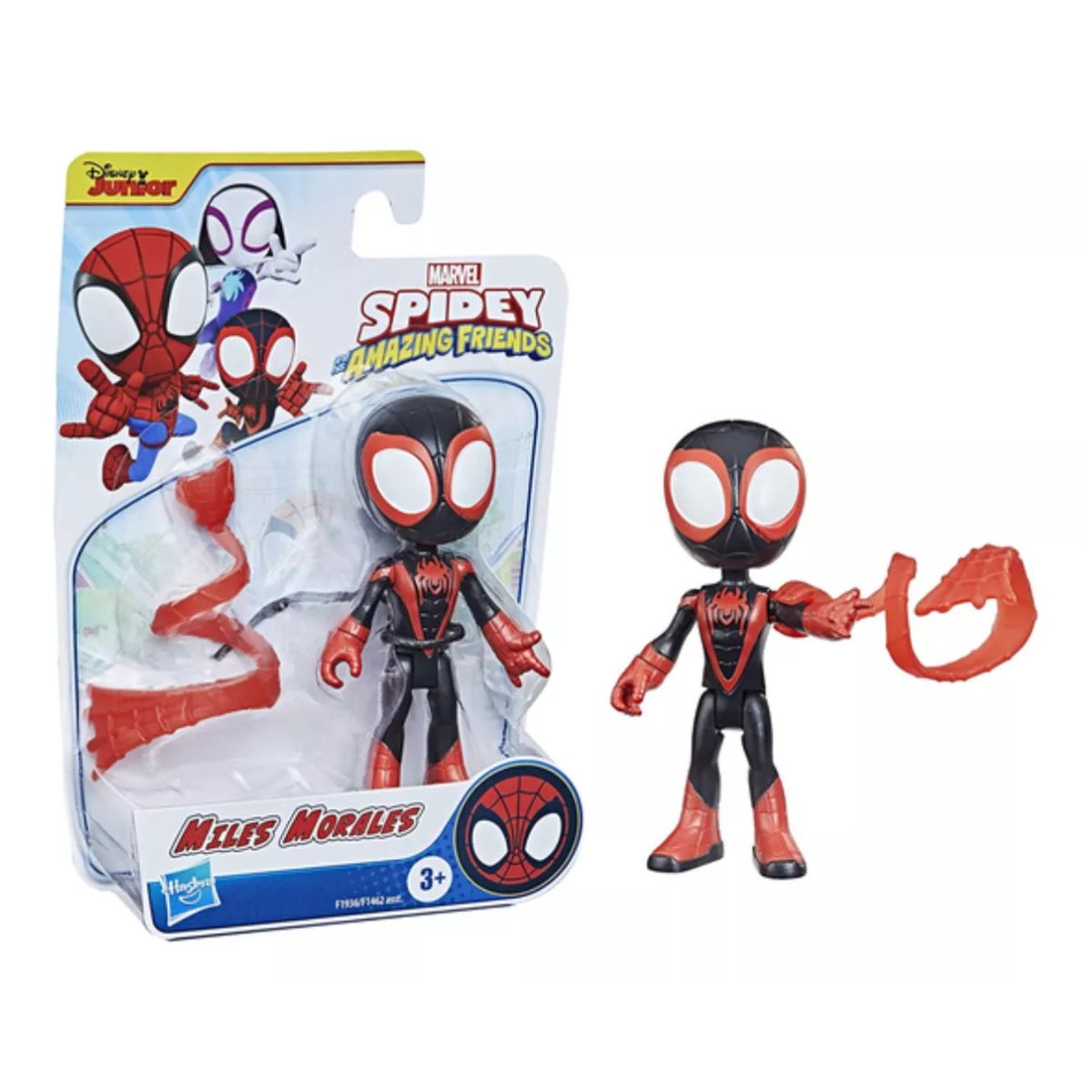 Encontraproduto.com.br - Mini Figura Miles Morales Spider Amazing Friends - 10 cm - Hasbro