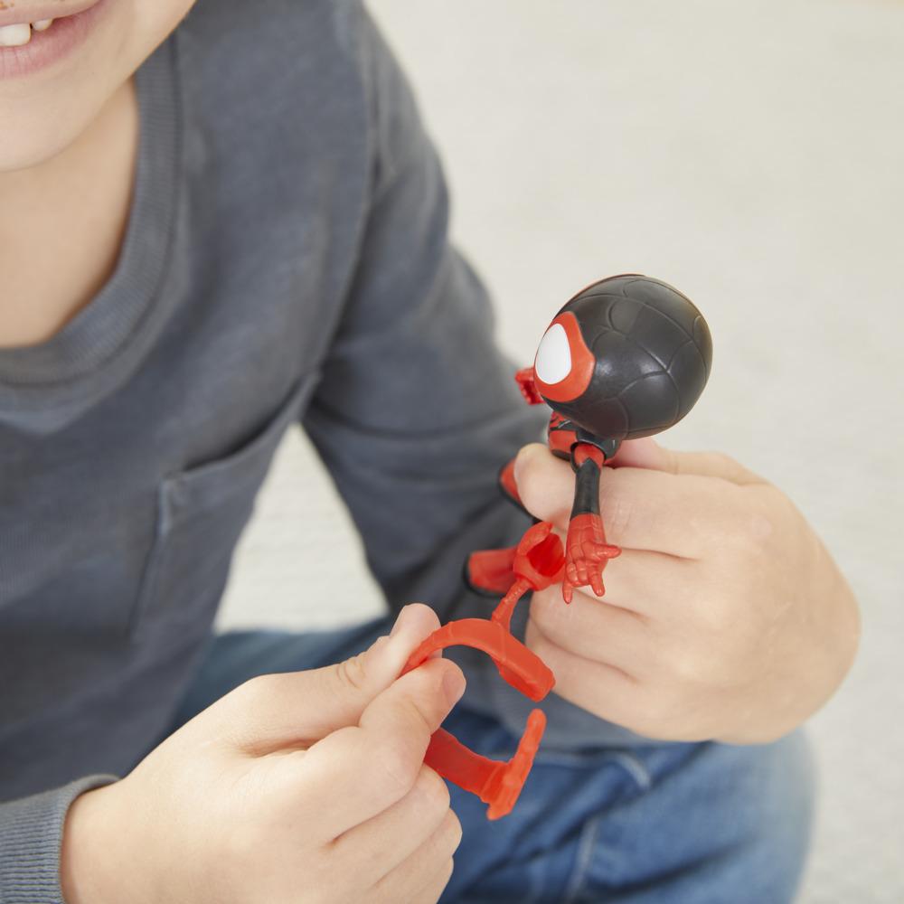 Encontraproduto.com.br - Mini Figura Miles Morales Spider Amazing Friends - 10 cm - Hasbro