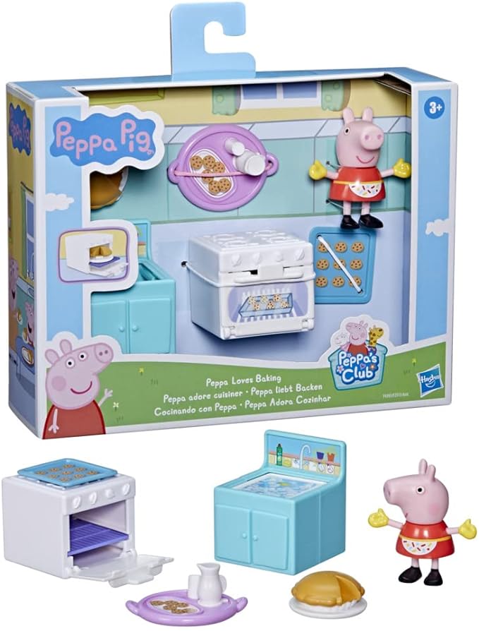 Encontraproduto.com.br - Mini Figura e Acessórios - Peppa Pig - Peppa Adora Cozinhar - Hasbro